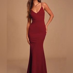 Lulus Size 4-6 Red Desirable Maxi Dress in Bright Red